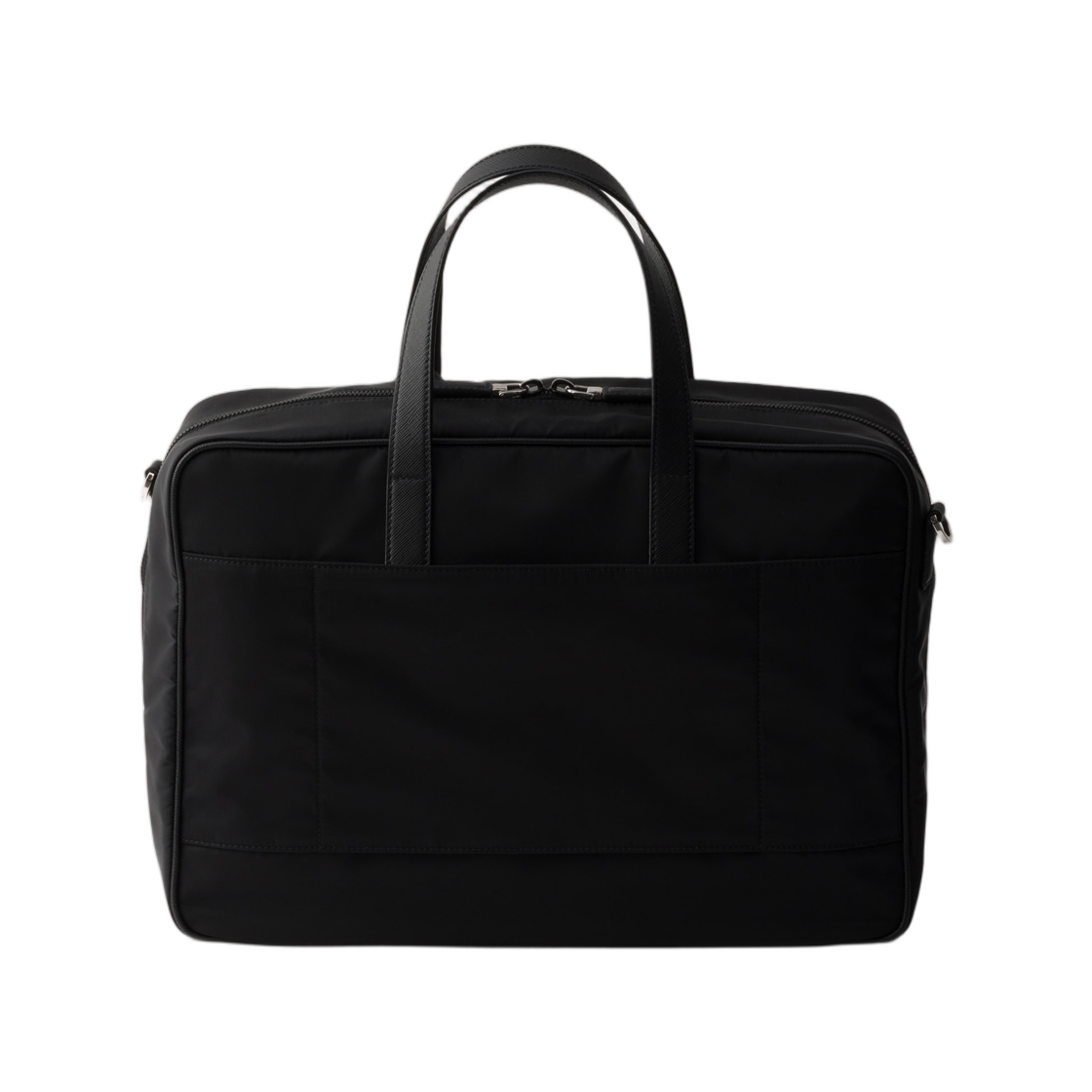 프라다 리나일론 앤 사피아노 레더 워크 백 블랙(Prada Re-Nylon and Saffiano Leather Work Bag Black) - 2