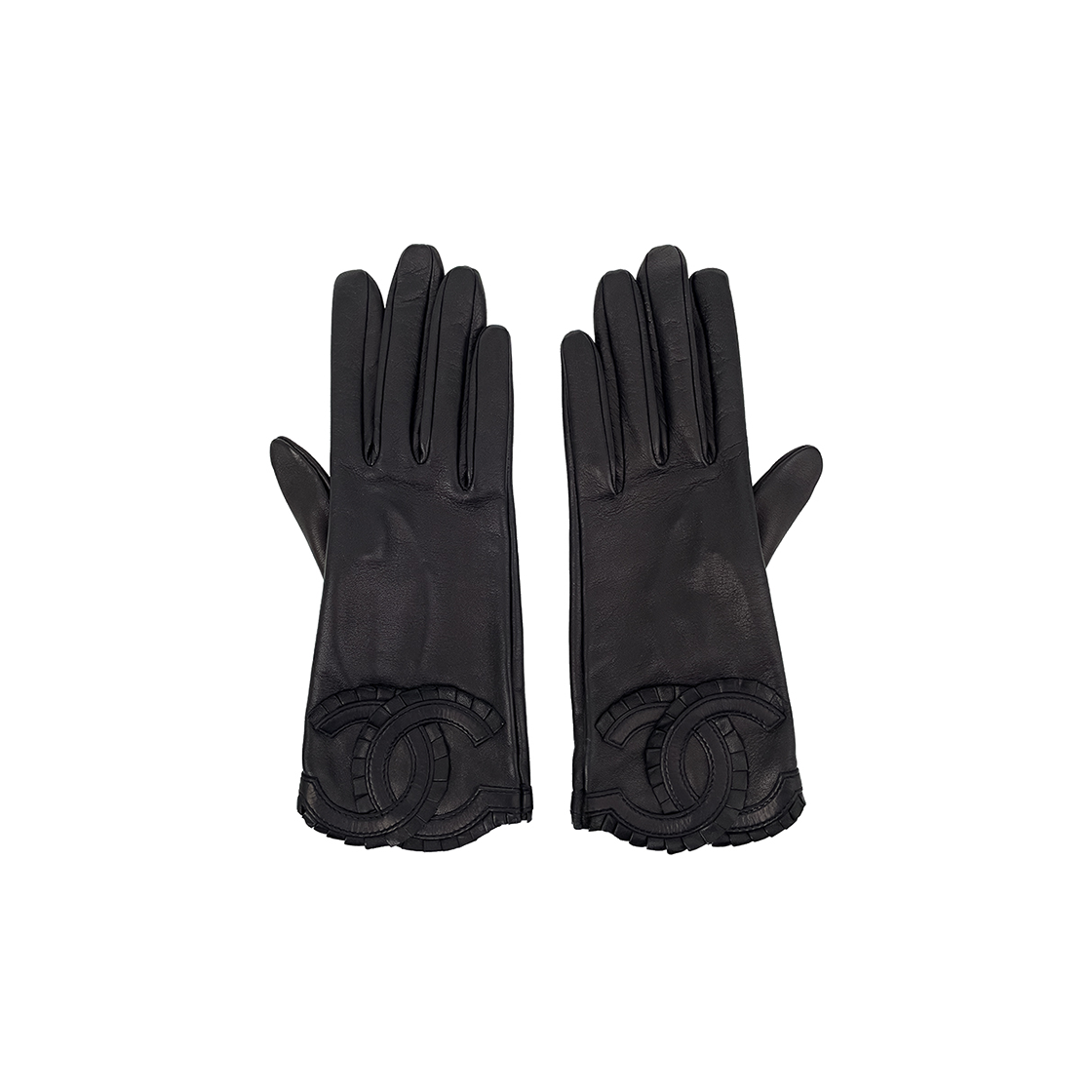 샤넬 22C CC로고 글러브 7 블랙(Chanel 22C CC Logo Gloves Black)