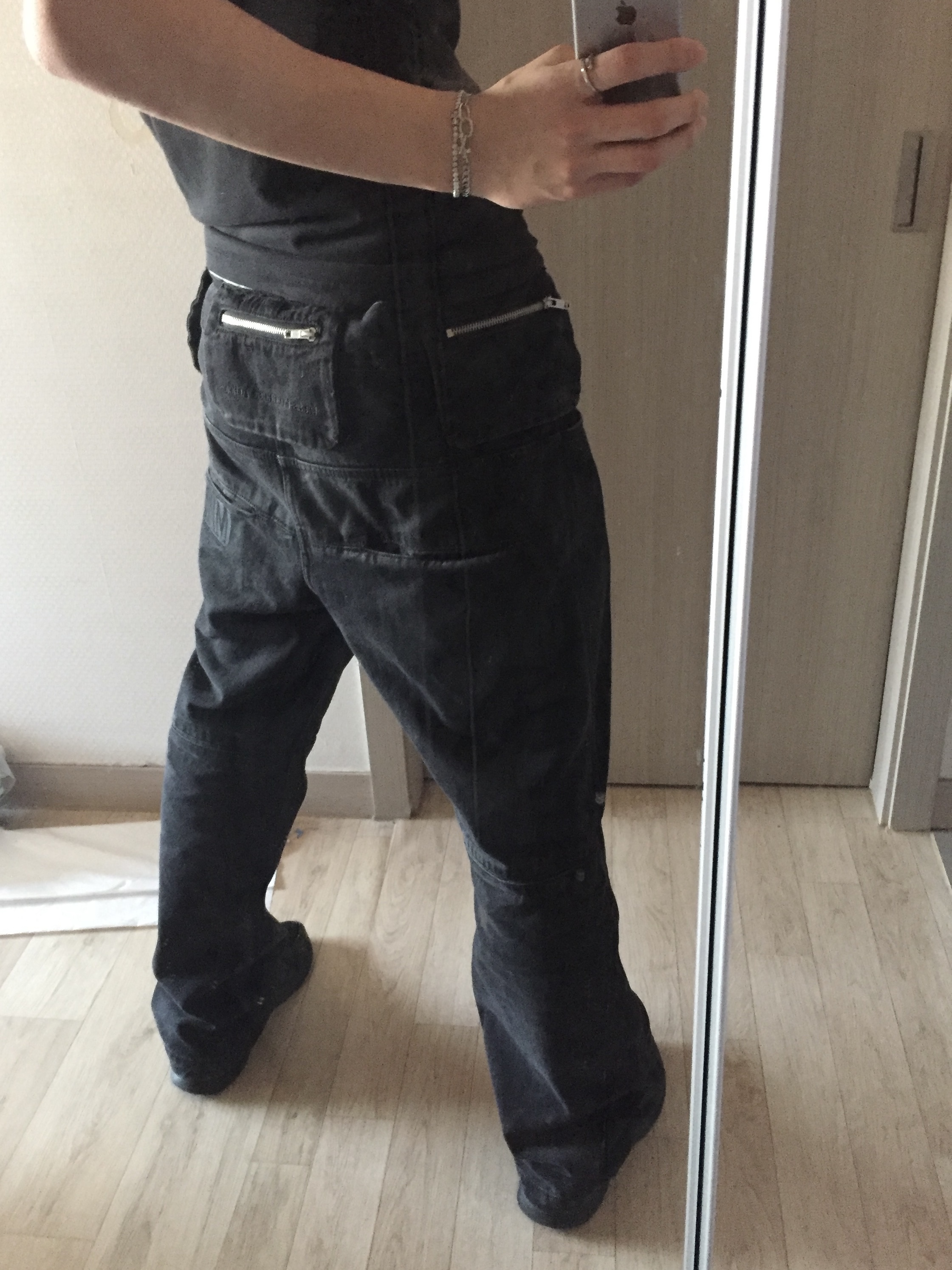 Plastic Product MPa Revealed Pocket Pants Black, Asics Gel-1130 Black Graphite Grey 착용 스타일 - 4