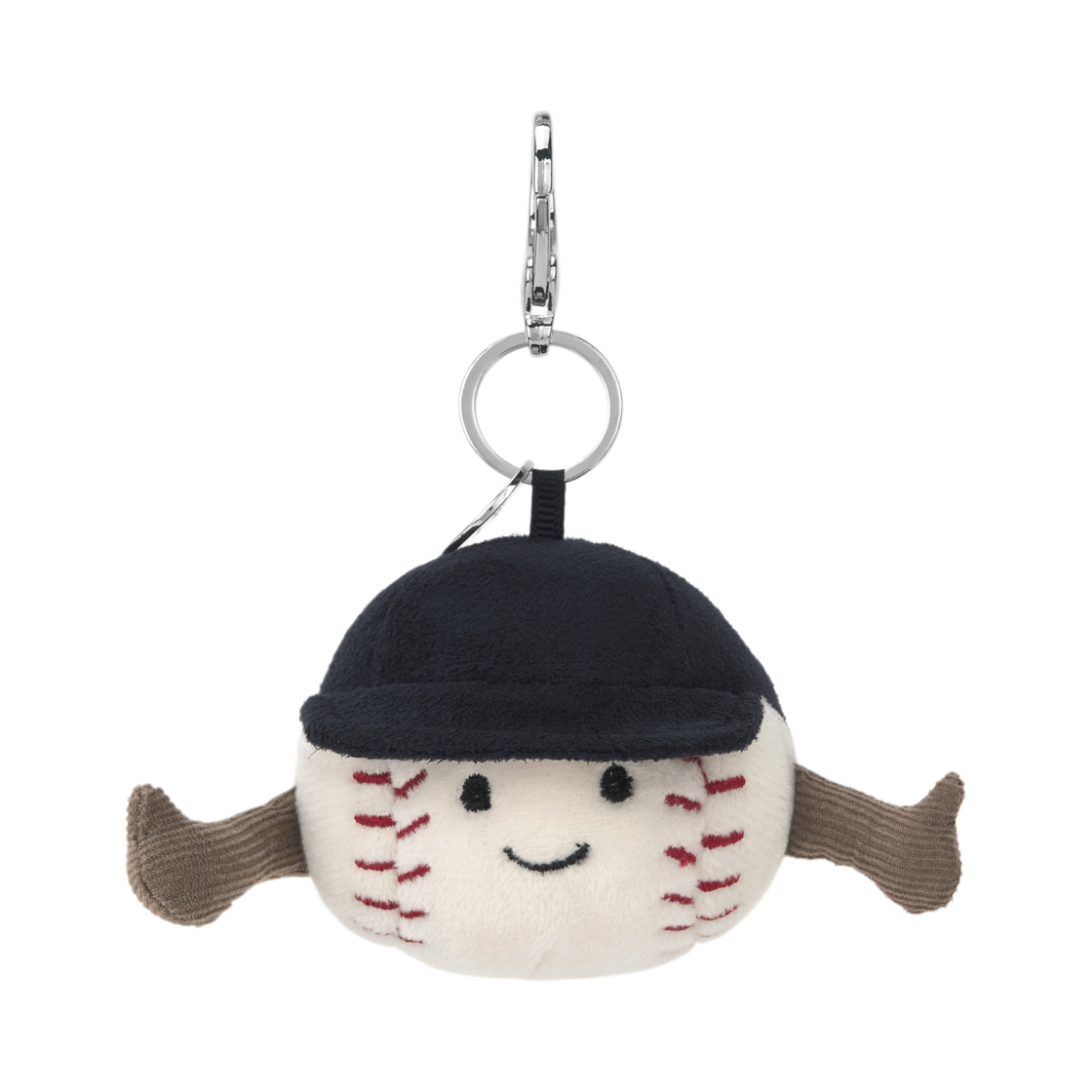 젤리캣 어뮤저블 스포츠 베이스볼 백 참 화이트(Jellycat Amuseable Sports Baseball Bag Charm White)
