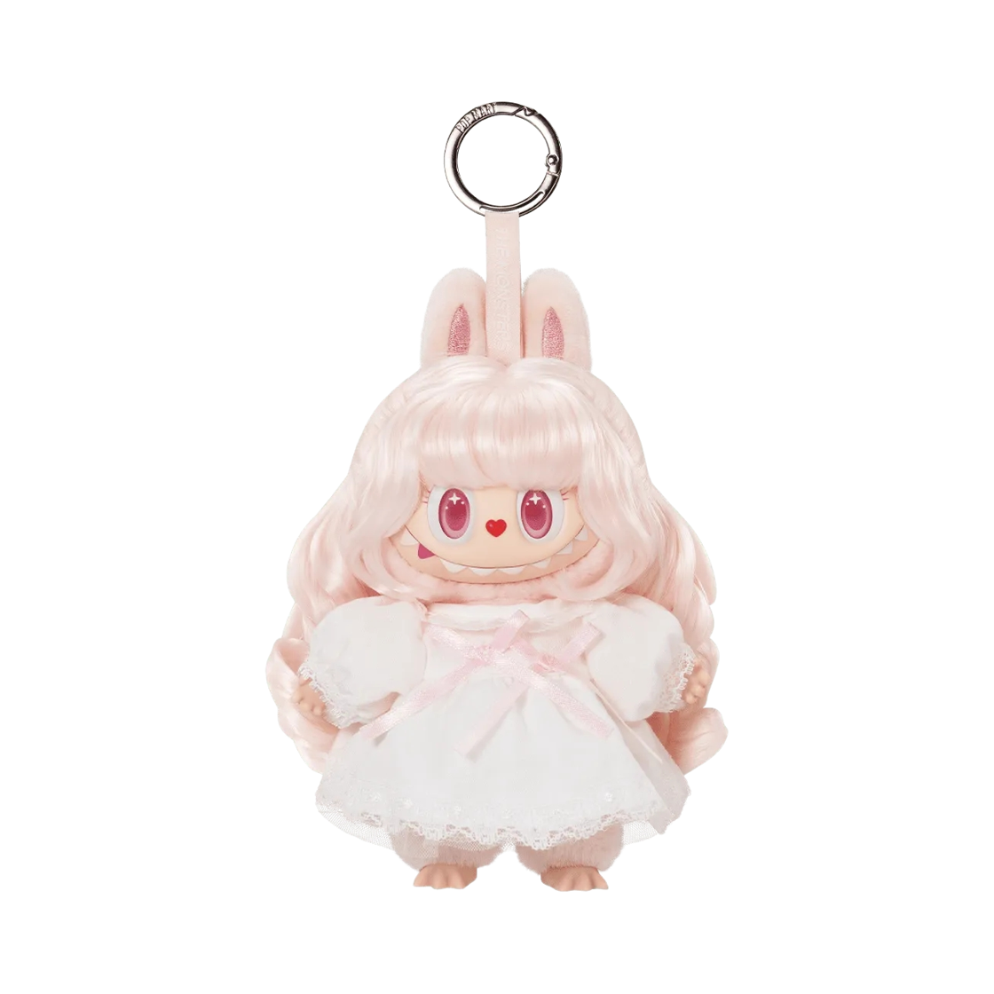 팝마트 더 몬스터즈 헤어 살롱 시리즈 인형 키링 벨벳 눈 (개봉 박스)(Pop Mart The Monsters Hair Salon Series Vinyl Plush Velvet Noon (Opened Case))
