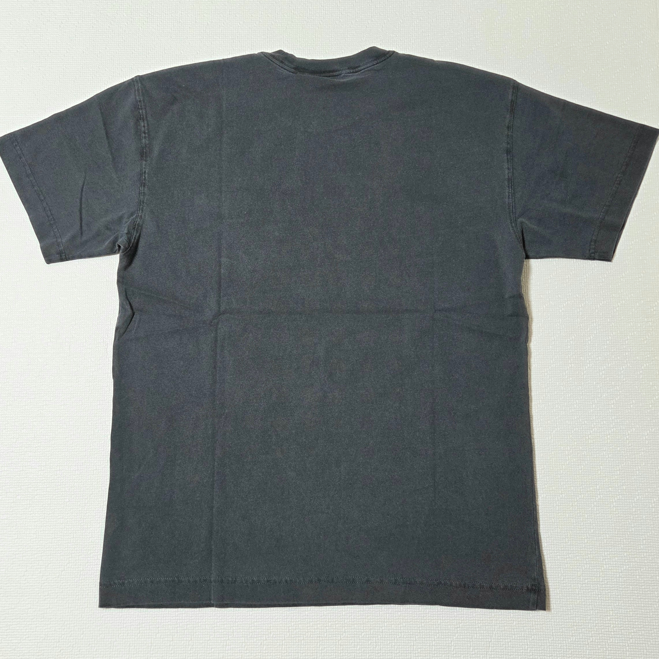 Carhartt WIP S/S Nelson T-Shirt Black Garment Dyed 착용 스타일 - 2