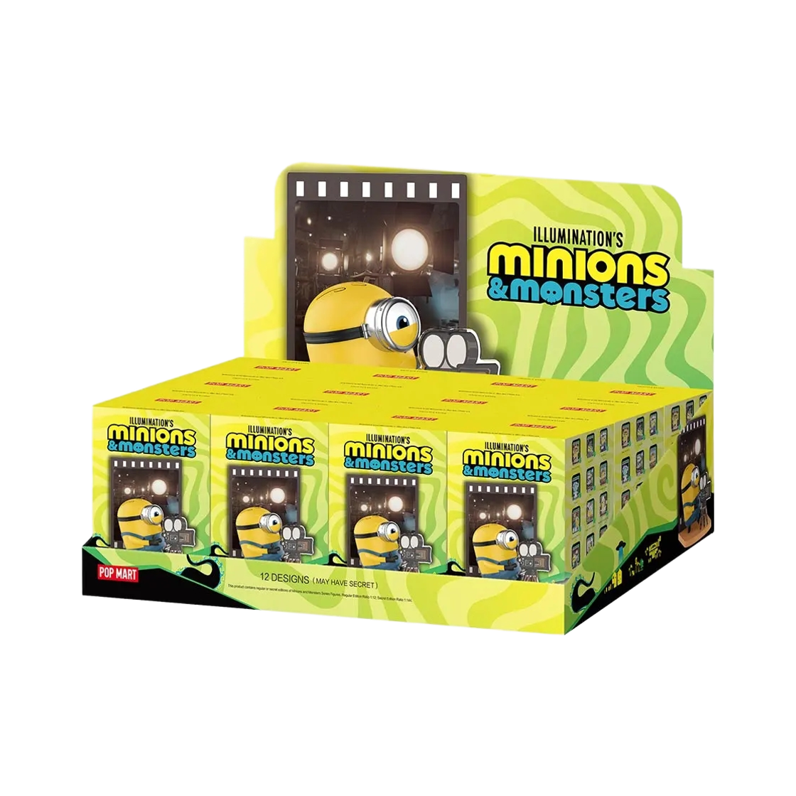 - Pop Mart Minions And Monsters Series Figures Sealed Case (12 Blind Boxes)
