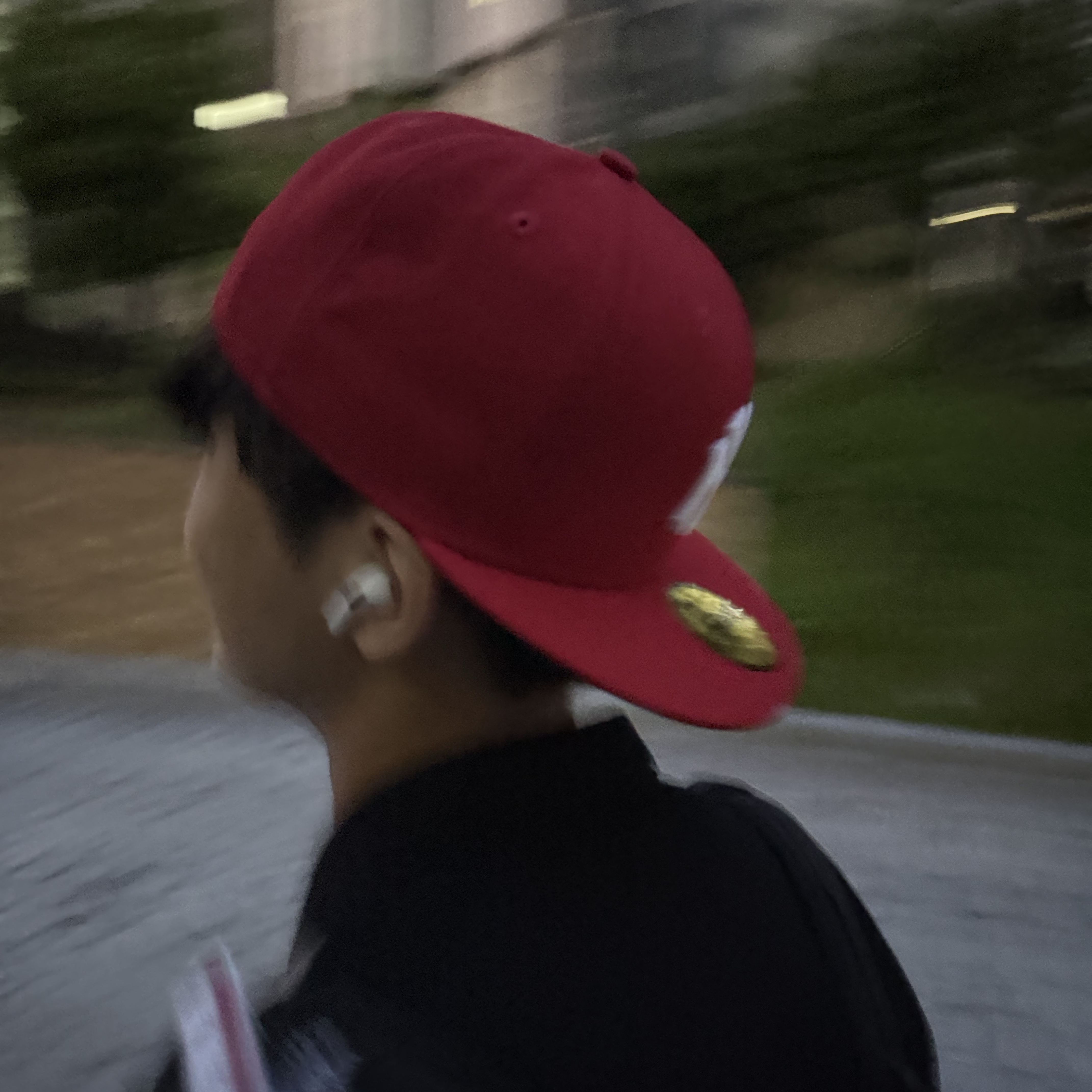 New Era MLB New York Yankees Basic Fitted Cap Scarlet 착용 스타일 - 2