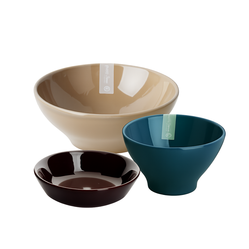 에밀앙리 1인 식기세트 (신공기1p+신대접1p+반찬접시1p)(Emile Henry Single-Person Dinnerware Set (1 Rice Bowl + 1 Soup Bowl + 1 Side Dish Plate))