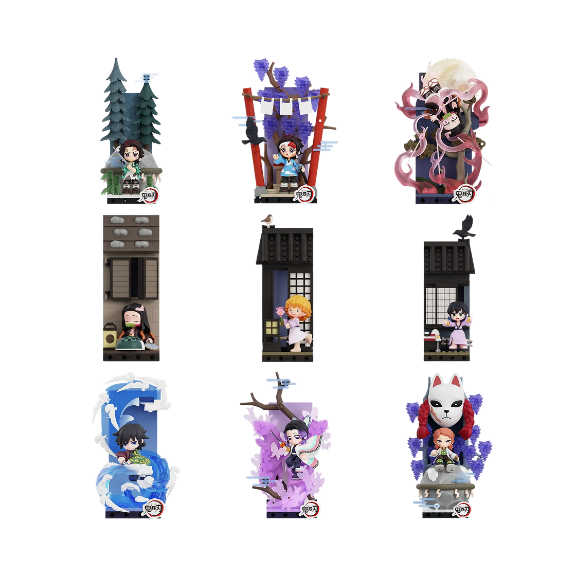 팝마트 귀멸의 칼날 입지편 시리즈 블록 미개봉 랜덤박스 (8개입)(Pop Mart Demon Slayer Unwavering Resolve Arc Series Block Figures Sealed Case (8 Blind Boxes)) - 2