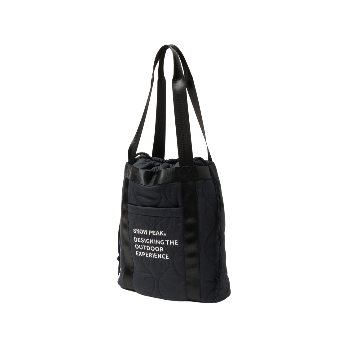 스노우 피크 퀼티드 립스탑 토트 블랙(Snow Peak Quilted Ripstop Tote Black)