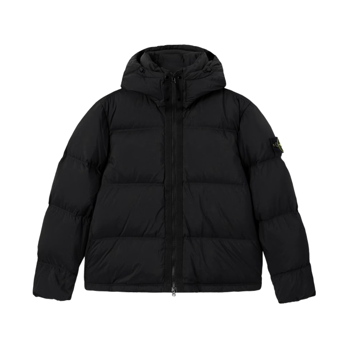 L2S1541000-13S0483-V0029 Stone Island 4100013 Matt Ripstop Cordura Advanced Fabrics Tear-Resistant Down Jacket with Detachable Hooded Black - 26FW