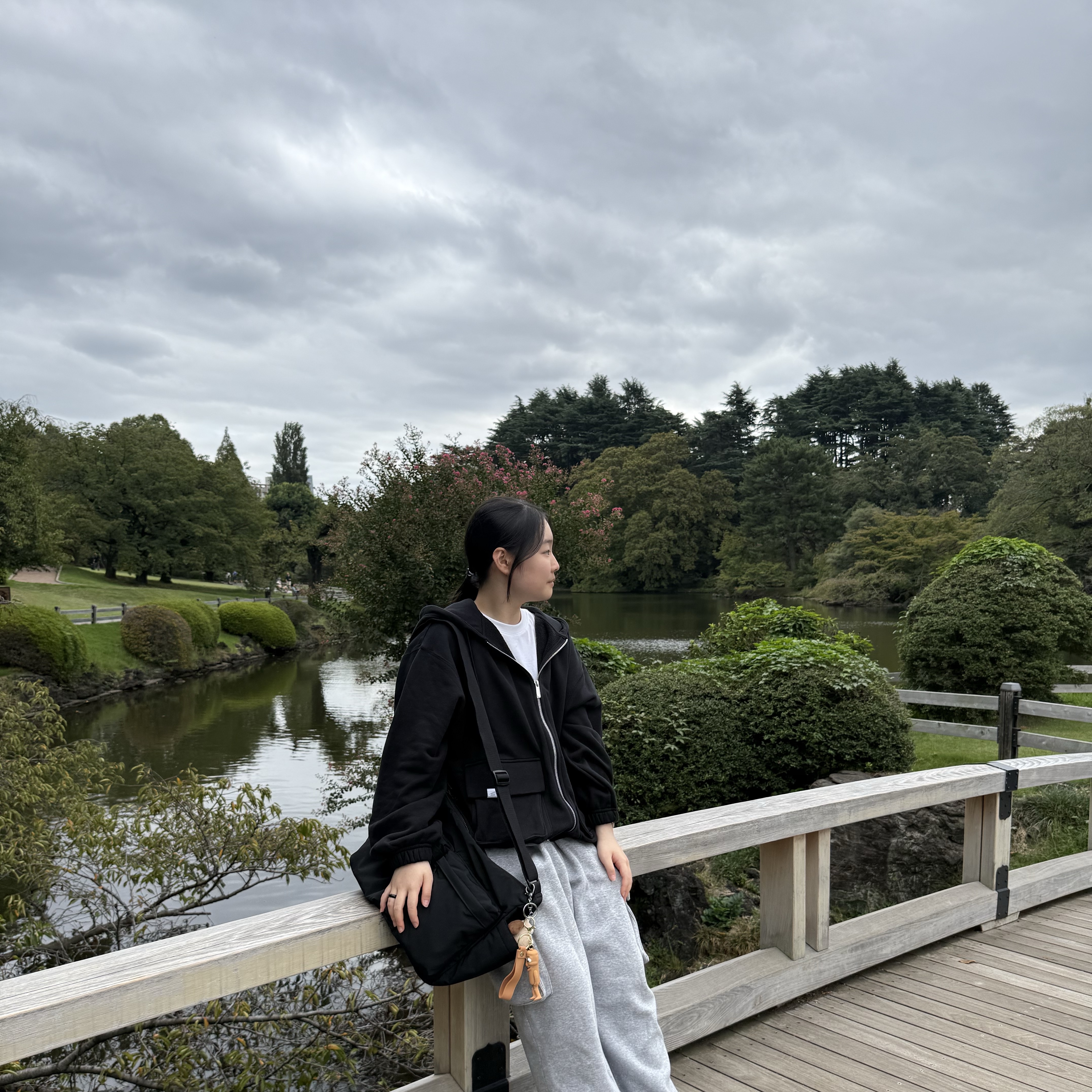 (W) Nike NSW Oversized Full Zip French Terry Hoodie Black Anthracite - Asia 착용 스타일 - 1