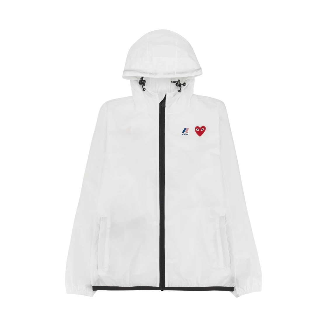 Play Comme des Garcons Play Comme des Garcons x K-Way Full Zip Jacket White · XS