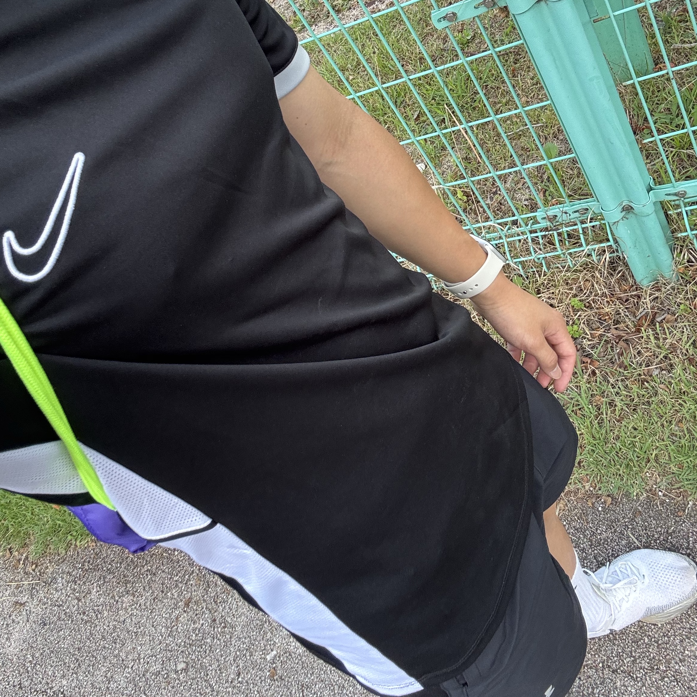 Nike Dri-Fit Academy 25 Jersey Black Wolf Grey, Under Armour Launch Unlined 7 Inch Shorts Black Reflective 착용 스타일