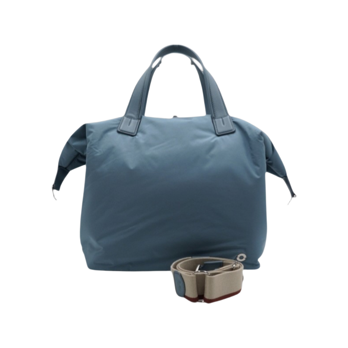IT5VDCEDSTF8 LORO PIANA Sky Blue Voyager Grande Duffel Tote Bag