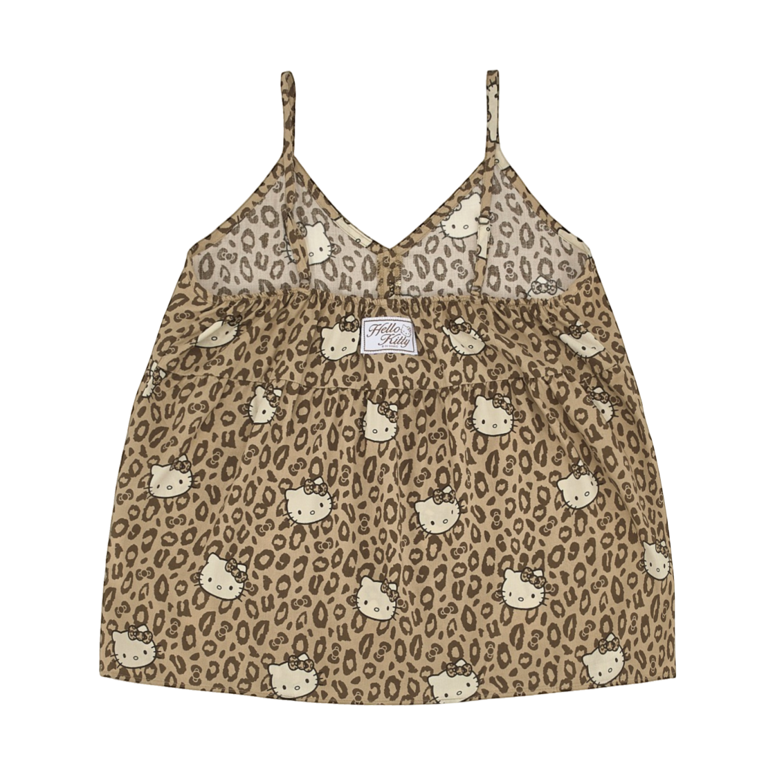 스파오 x 헬로 키티 레오파드 슬립 파자마 브라운(Spao x Hello Kitty Leopard Slip Pajamas Brown) - 3