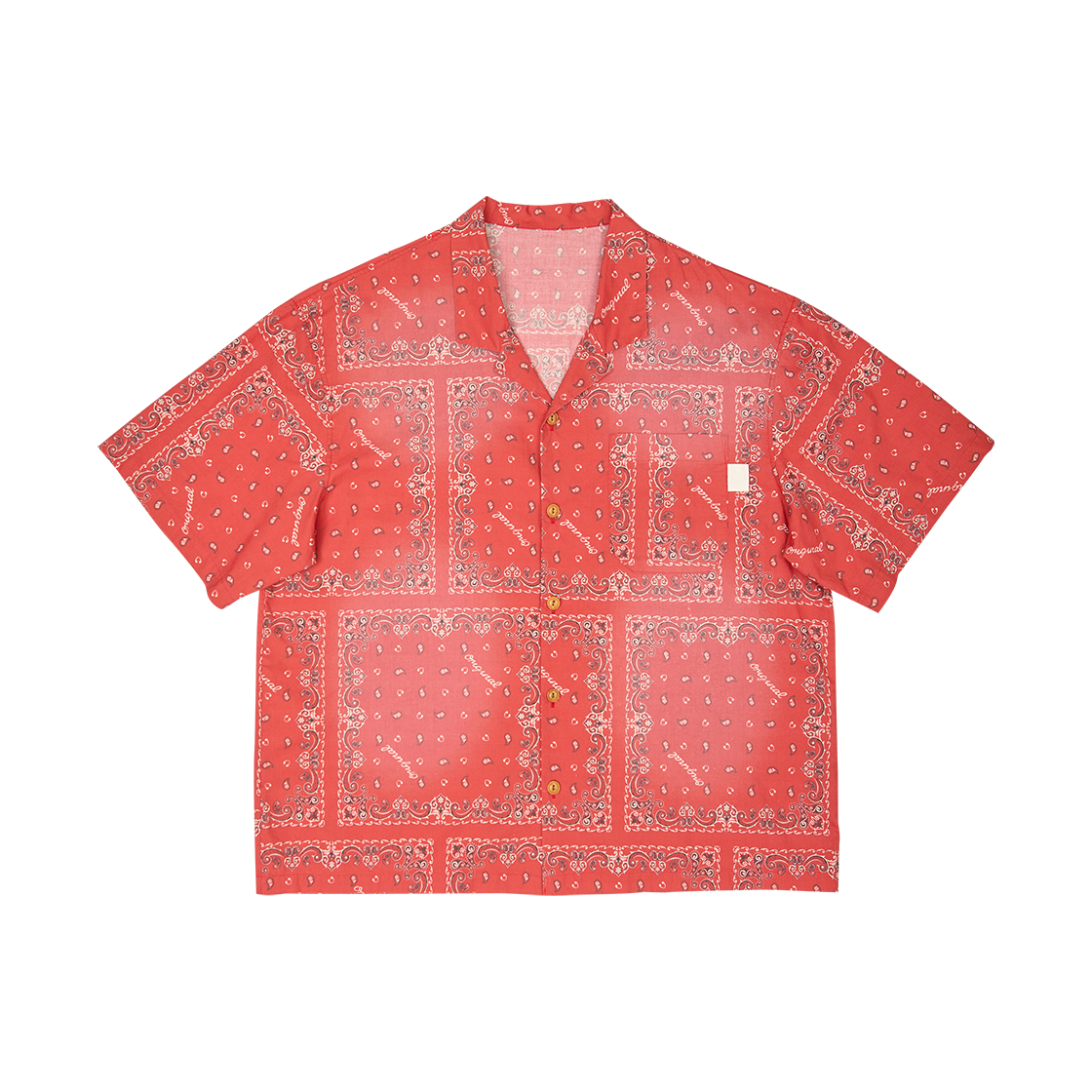 고트 60s 코튼 반다나 하와이안 셔츠 B type 레드(GORT 60s Cotton Bandana Hawaiian Shirts B Type Red) - 1