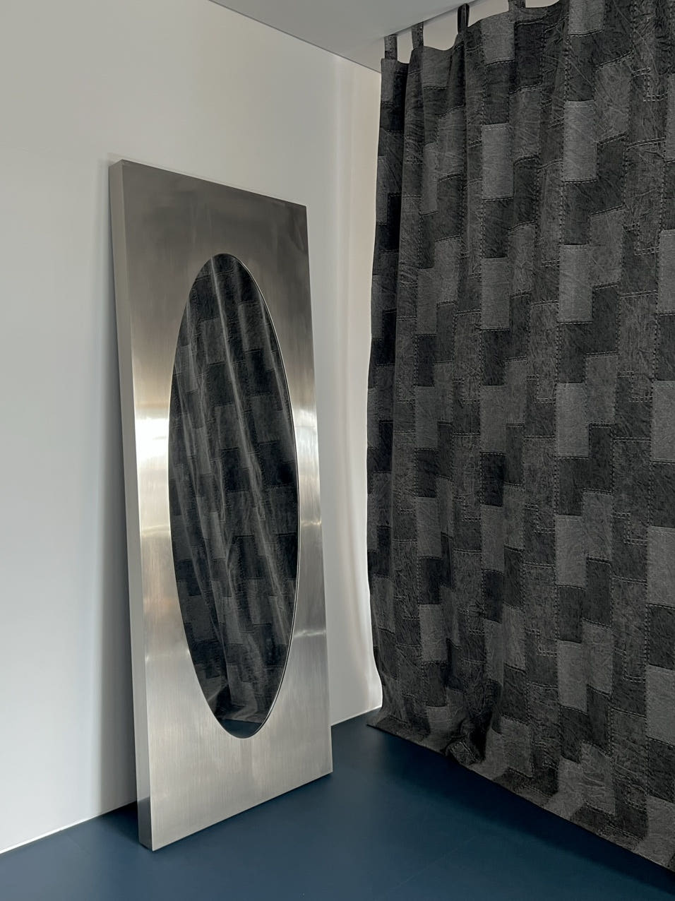 무성화 RAW-DUST 데님 멜빵 커튼 160x120cm(MUSEONGHWA RAW-DUST denim suspenders curtain 160x120cm) - 3