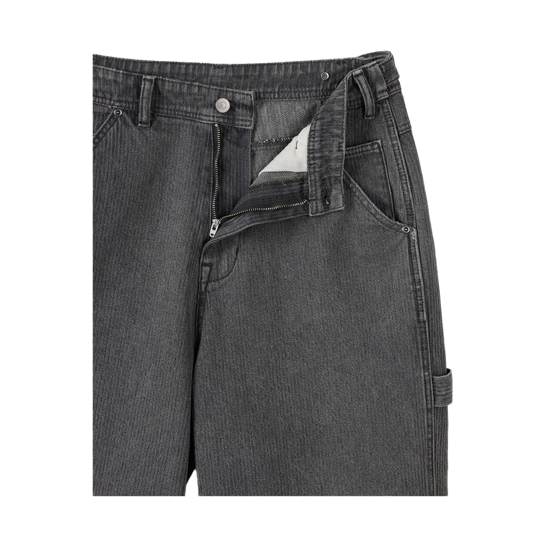 24/7 시리즈 체인드 웨일 데님 쇼츠 그레이(24/7 series Chained Wale Denim Shorts Gray) - 5