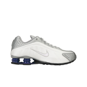 Nike Shox R4 White Metallic Silver Deep Royal Blue White