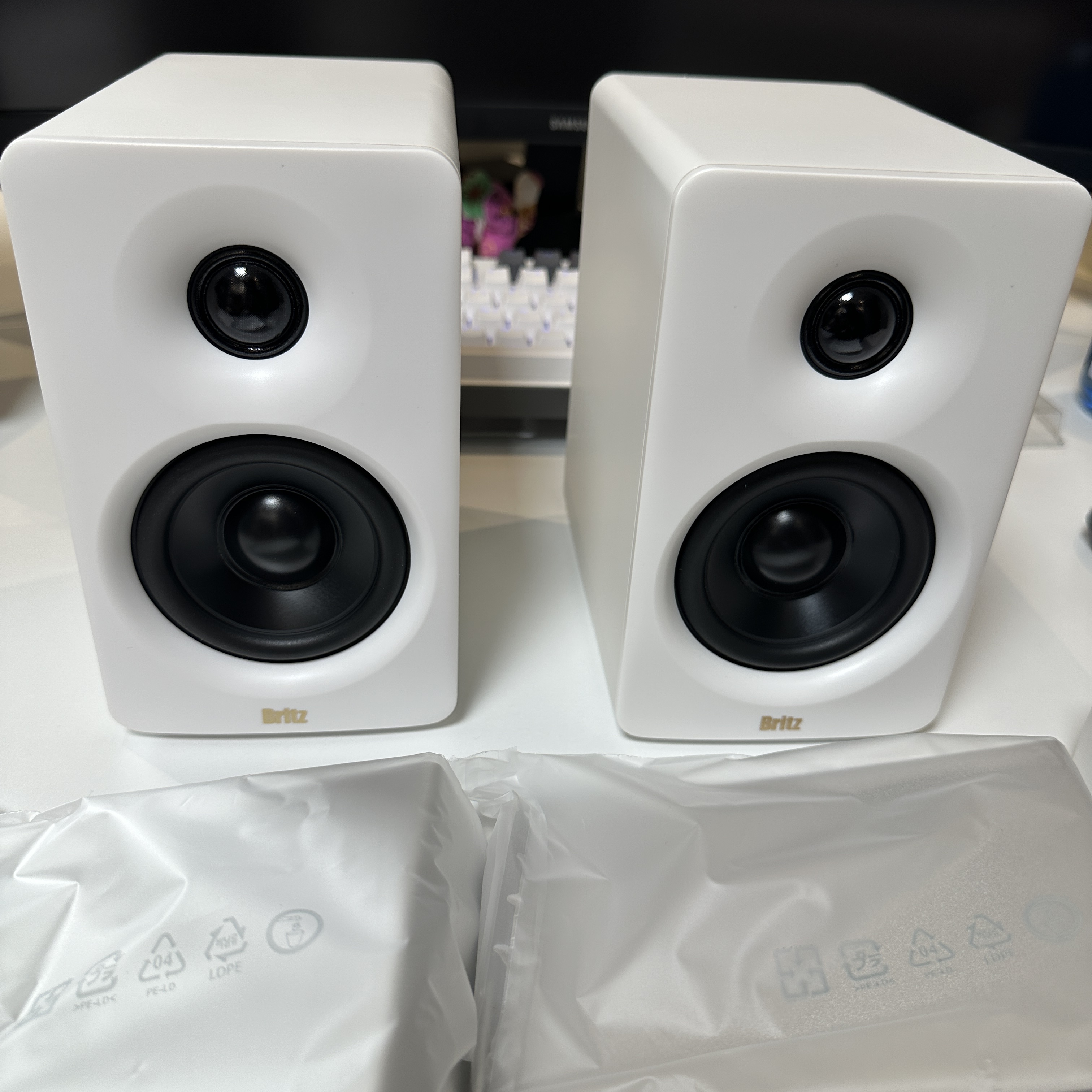 Britz BR-Monitor6 Bluetooth Studio Monitor Speaker White 착용 스타일