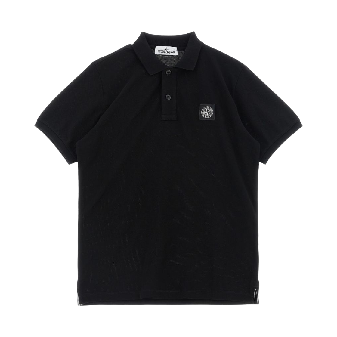 L1S1622000-01S0018-V0029 (Kids) Stone Island 2200001 Logo Patch Polo Shirt Black - 26SS