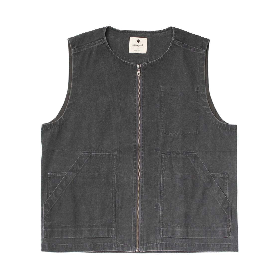 스노우 피크 설퍼 다이드 페이드 베스트 차콜(Snow Peak Sulfur Dyed Fade Vest Charcoal)