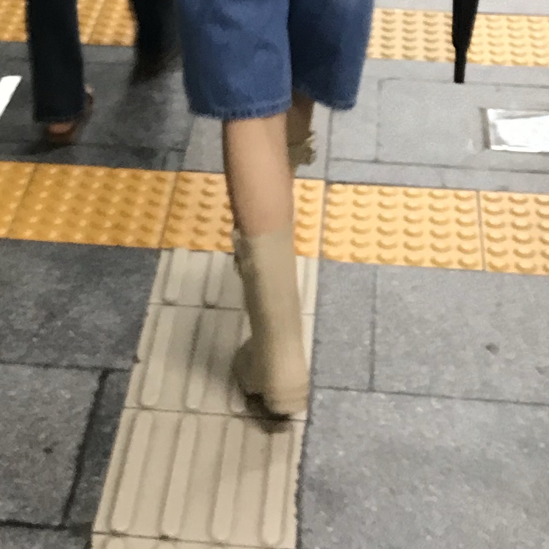 (W) Rockfishweatherwear Original Short Rain Boots Beige 착용 스타일