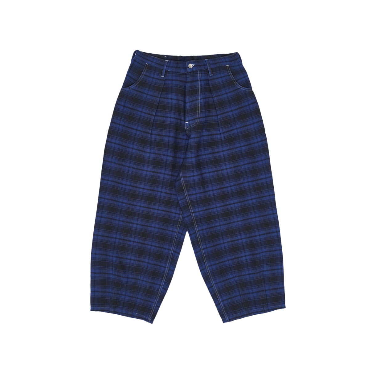 스토리 엠에프지 우먼 러시 팬츠 솔라 체크 - 26FW(Story mfg Women Lush Pants Solar Check - 26FW) - 1
