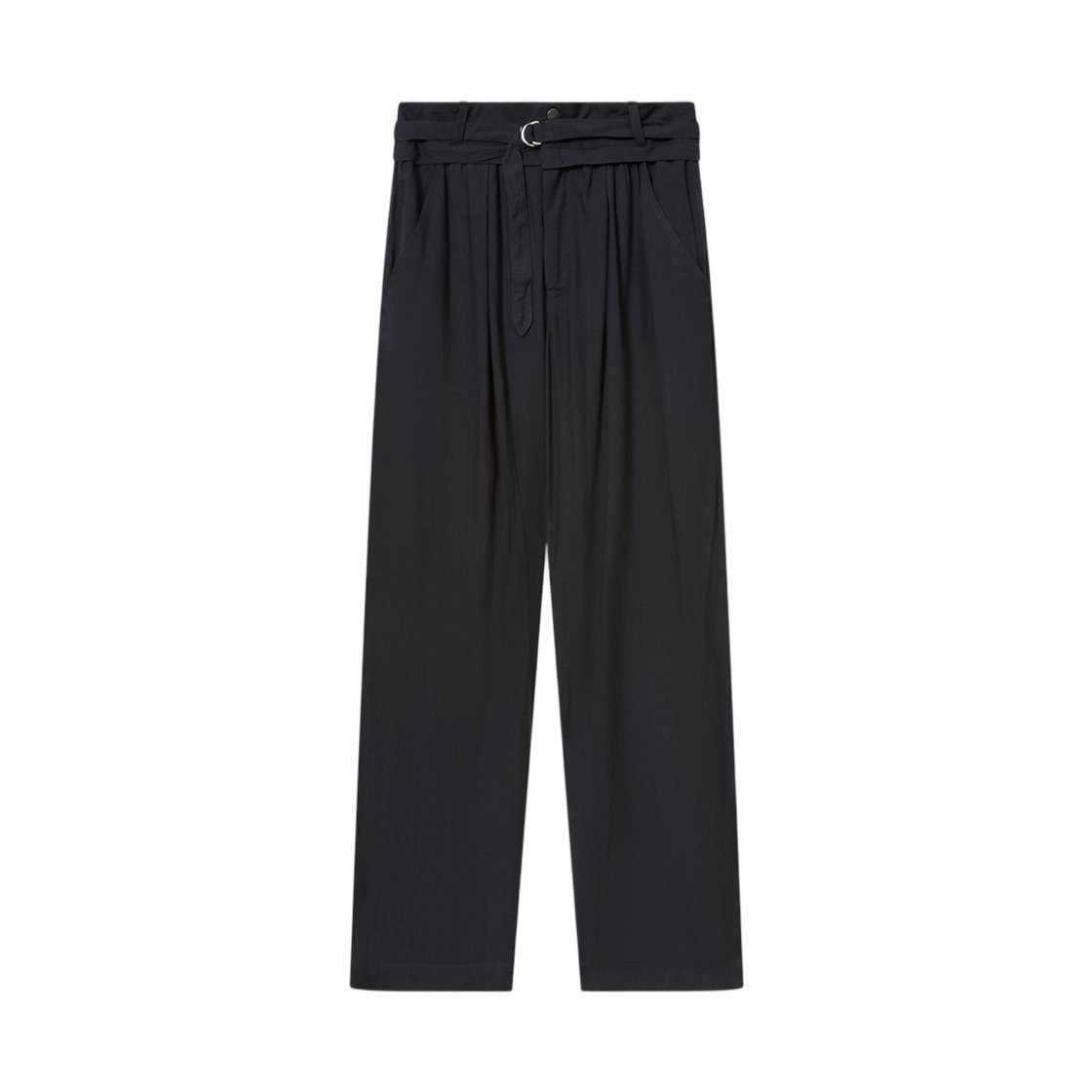PA0372FC-D3J12E-01BK (W) Isabel Marant Celia Linen Blend Pants Black