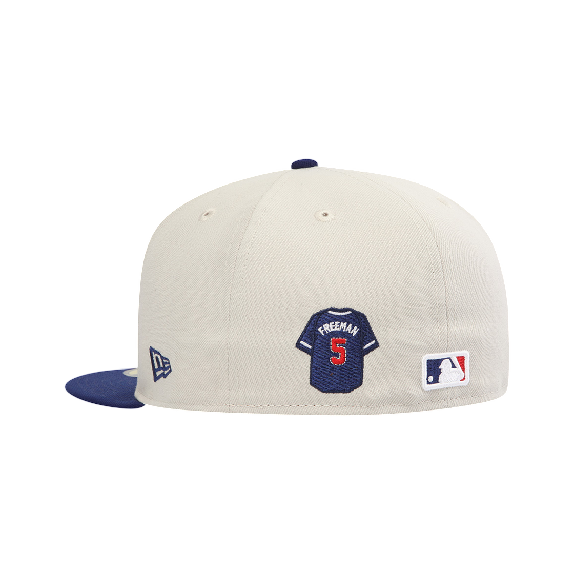 뉴에라 MLB LA 다저스 프레디 프리먼 플레이어 저지 피티드캡 스톤 다크로얄(New Era MLB LA Dodgers Freddie Freeman Player Jersey Fitted Cap Stone Dark Royal) - 2