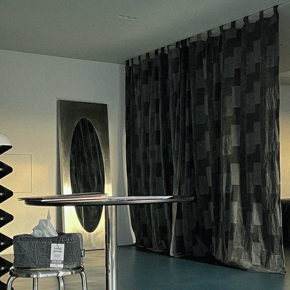 무성화 RAW-DUST 데님 멜빵 커튼 160x120cm(MUSEONGHWA RAW-DUST denim suspenders curtain 160x120cm) - 5