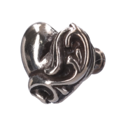 Chrome Hearts Heart Stud Earrings