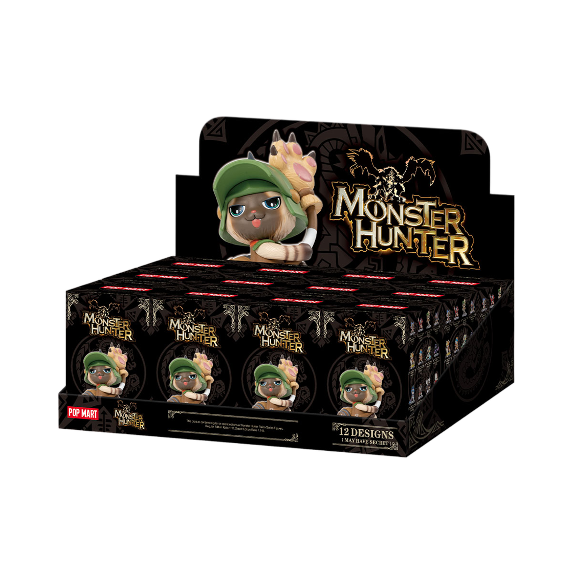 - Pop Mart Monster Hunter Palico Series Figures Sealed Case (12 Blind Boxes)