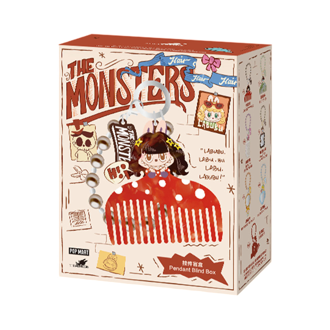 - Pop Mart The Monsters Hair Salon Series Pendant Sealed Case (1 Blind Box)