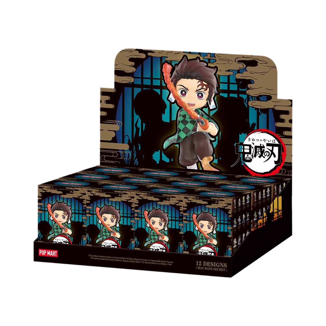 팝마트 귀멸의 칼날 배틀 시리즈 미개봉 랜덤박스 (12개입)(Pop Mart Demon Slayer Kimetsu No Yaiba Battle Series Figures Sealed Case (12 Blind Boxes))