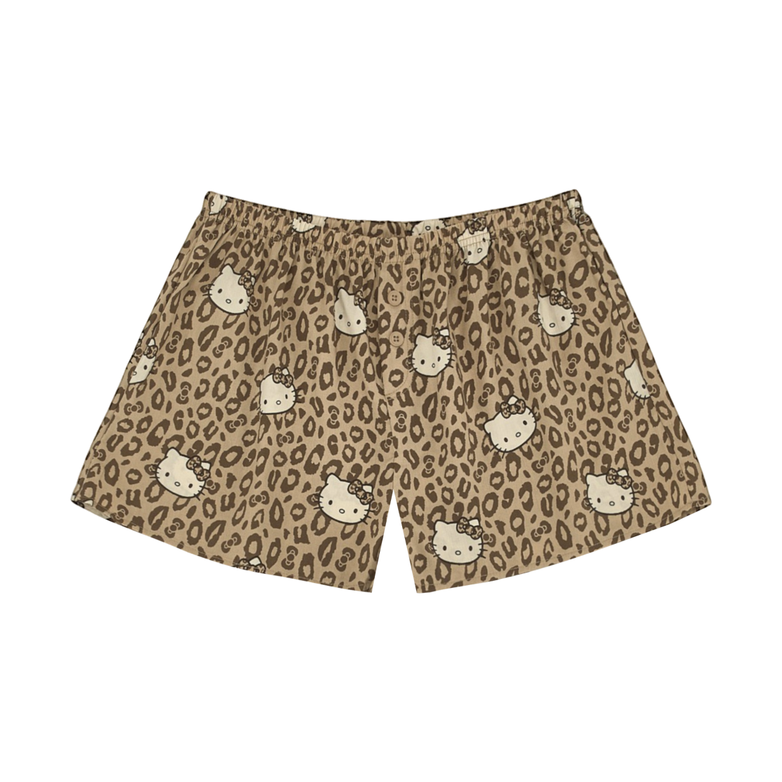 스파오 x 헬로 키티 레오파드 슬립 파자마 브라운(Spao x Hello Kitty Leopard Slip Pajamas Brown) - 4