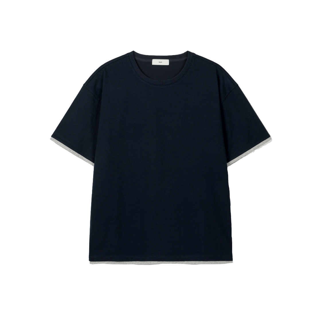 티엔지티 롤업 크롭 티셔츠 네이비(TNGT Roll-Up Cropped T-Shirt Navy)