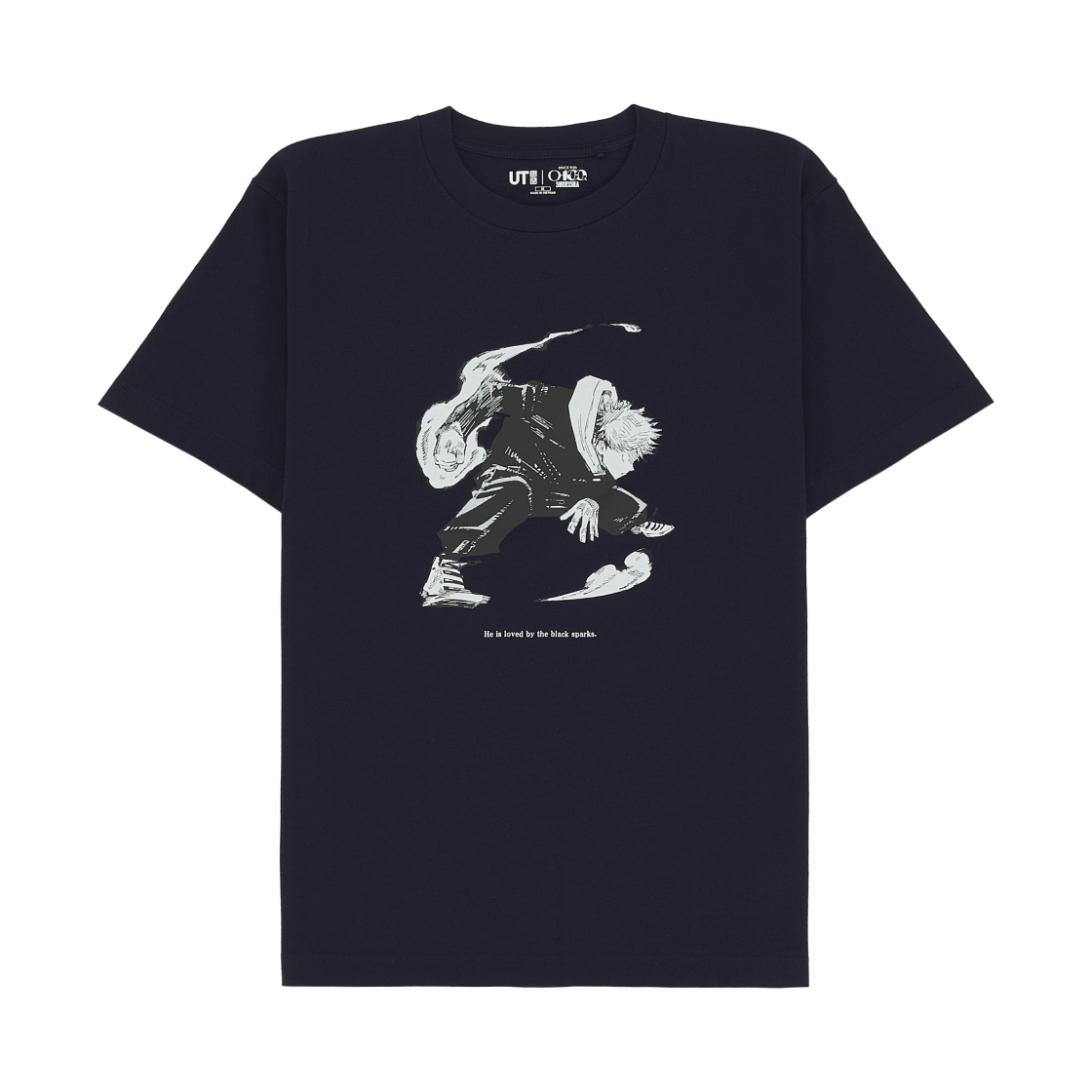 유니클로 UT 슈에이샤 창립 100주년 주술회전 티셔츠 네이비(Uniqlo UT Shueisha 100th Anniversary Jujutsu Kaisen T-Shirt Navy)
