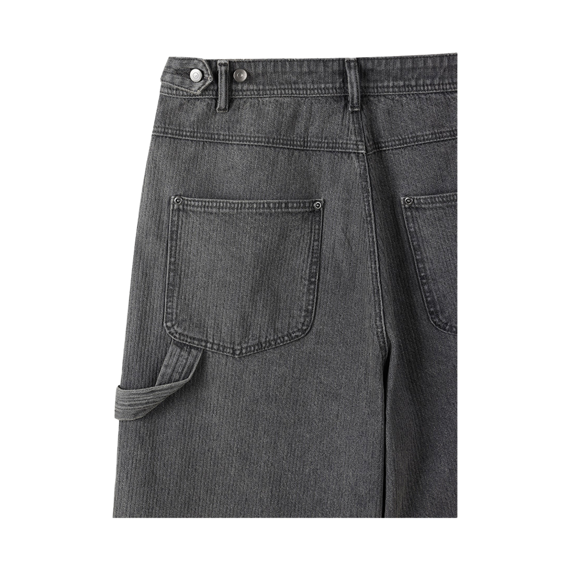 24/7 시리즈 체인드 웨일 데님 쇼츠 그레이(24/7 series Chained Wale Denim Shorts Gray) - 6