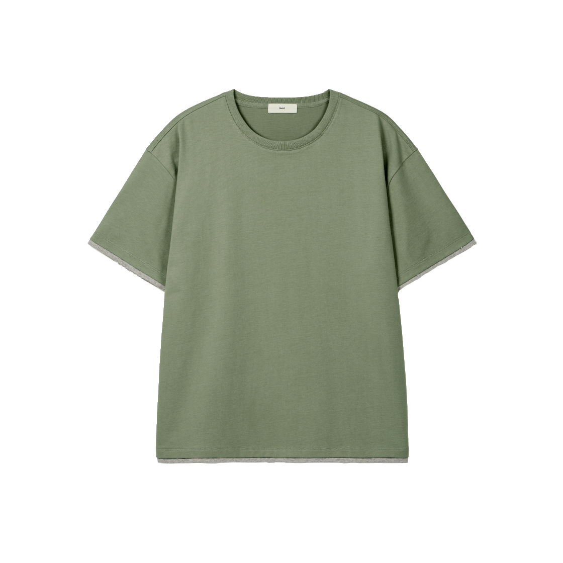 티엔지티 롤업 크롭 티셔츠 페일세이지(TNGT Roll-Up Cropped T-Shirt Pale Sage)