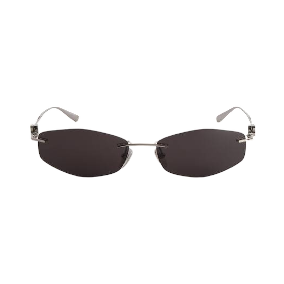 A000UXT00058337 Balenciaga Nano D-Frame Sunglasses Silver