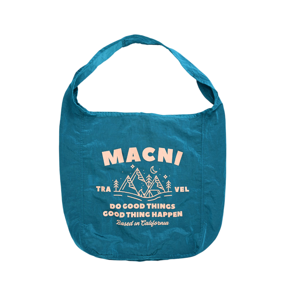 마크니 그래픽 패커블 숄더백 아쿠아(MACNI Graphic Packable Shoulder Bag Aqua)