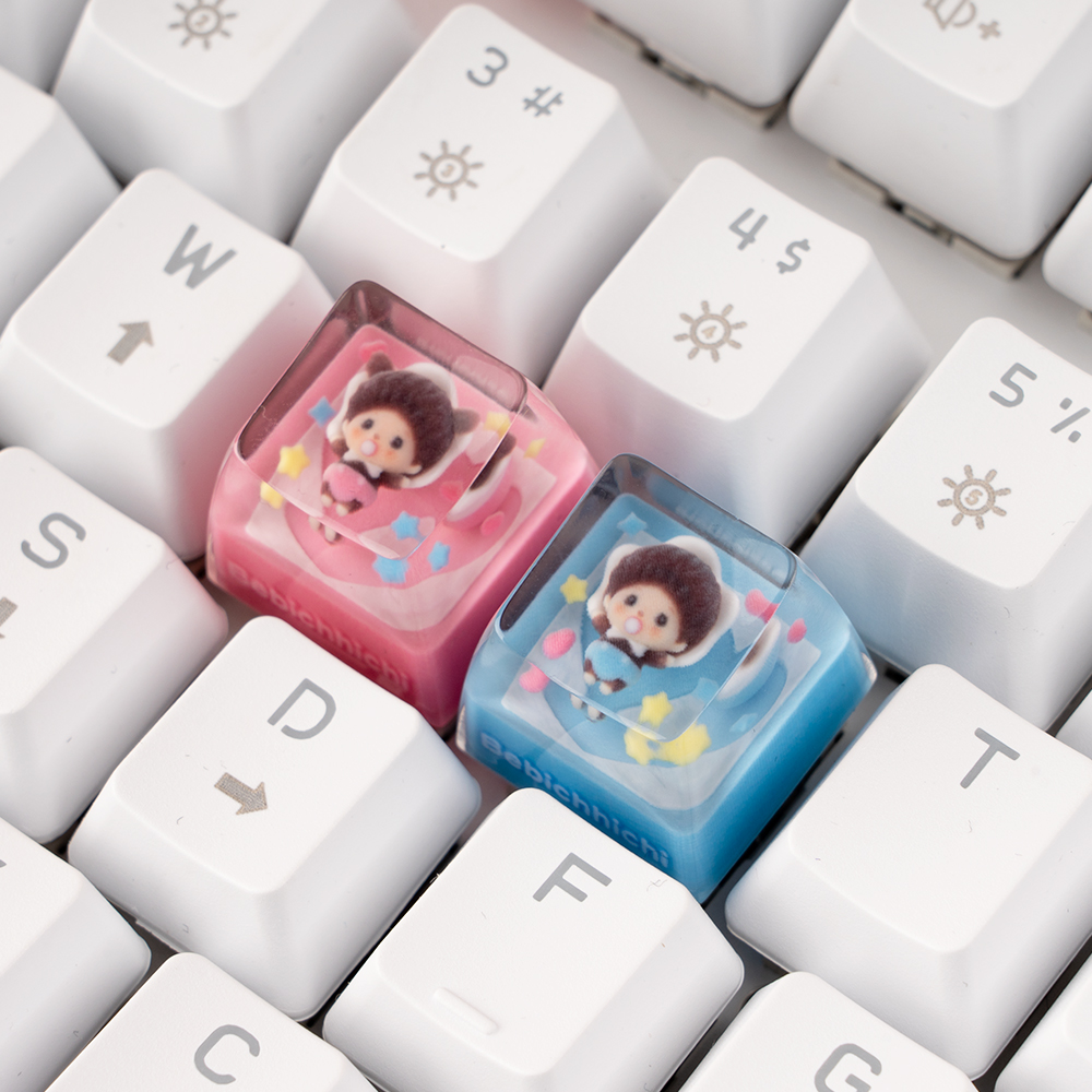 로이체 몬치치 포인트 커스텀 레진 키캡(Royche Monchhichi Point Custom Resin Keycap) - 4