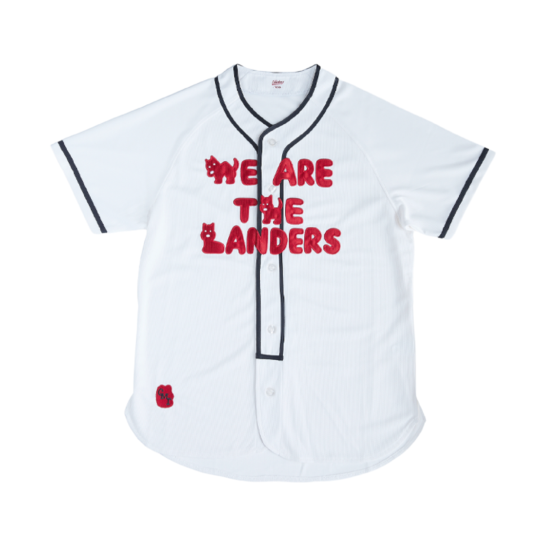 SSG 랜더스 x 굿모닝타운 레터링저지 화이트 (논 마킹 버전)(SSG Landers x GMT Lettering Jersey White (Non Marking Ver.))