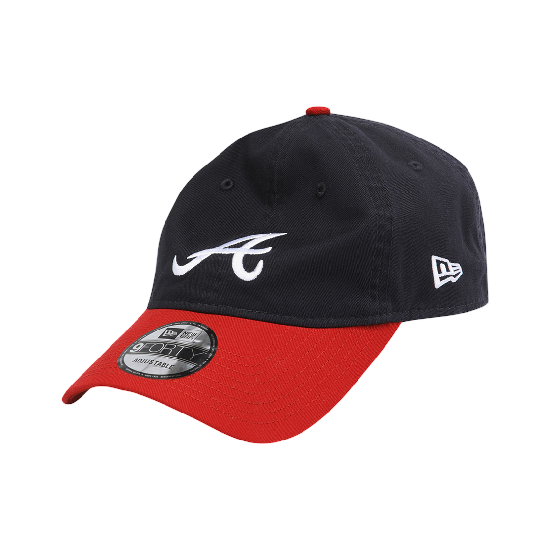 뉴에라 MLB 애틀란타 브레이브스 베이직 톤 언스트럭쳐 볼캡 네이비(New Era MLB Atlanta Braves Basic Tone Unstructured Ball Cap Navy) - 2