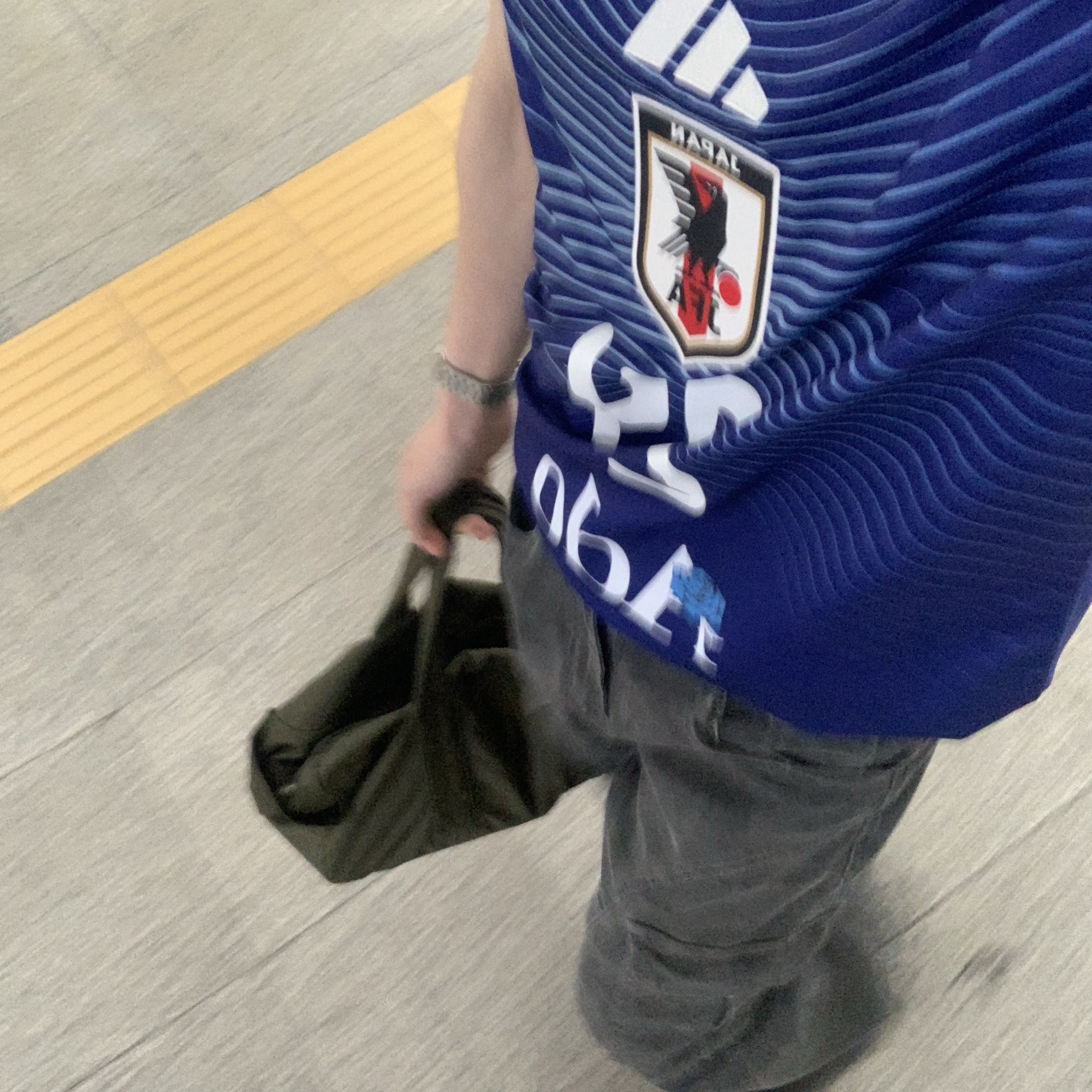 Adidas Japan National Football Team 2026 Home Replica Jersey Ado Japan Blue - KR Sizing 착용 스타일 - 2
