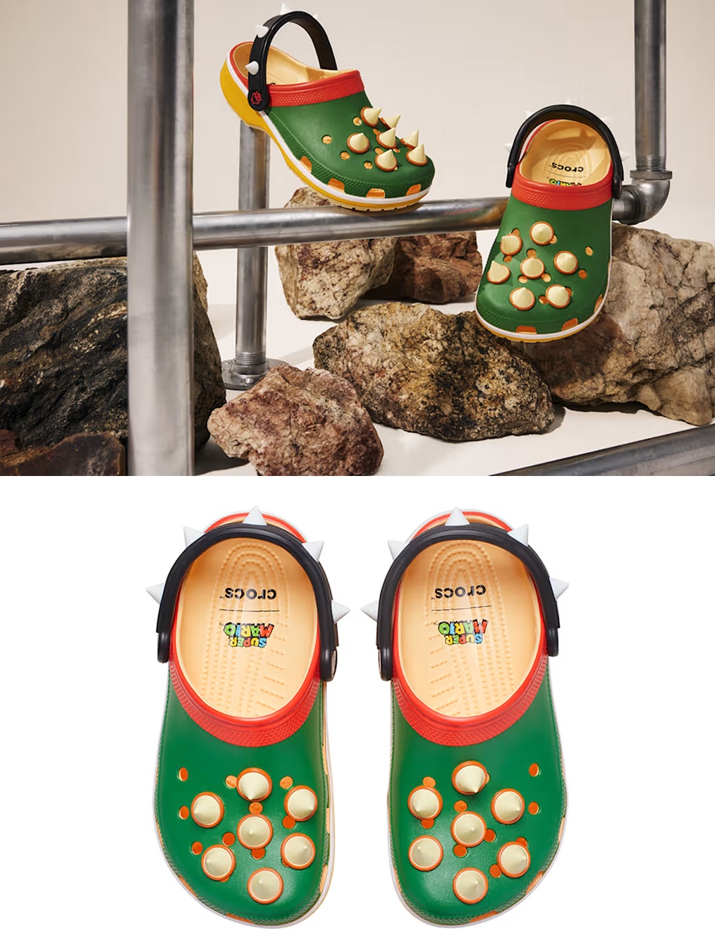 Crocs x Super Mario Bros Mario Classic Clog Multi, Crocs x Super Mario Bros Yoshi Classic Clog Multi 착용 스타일 - 5