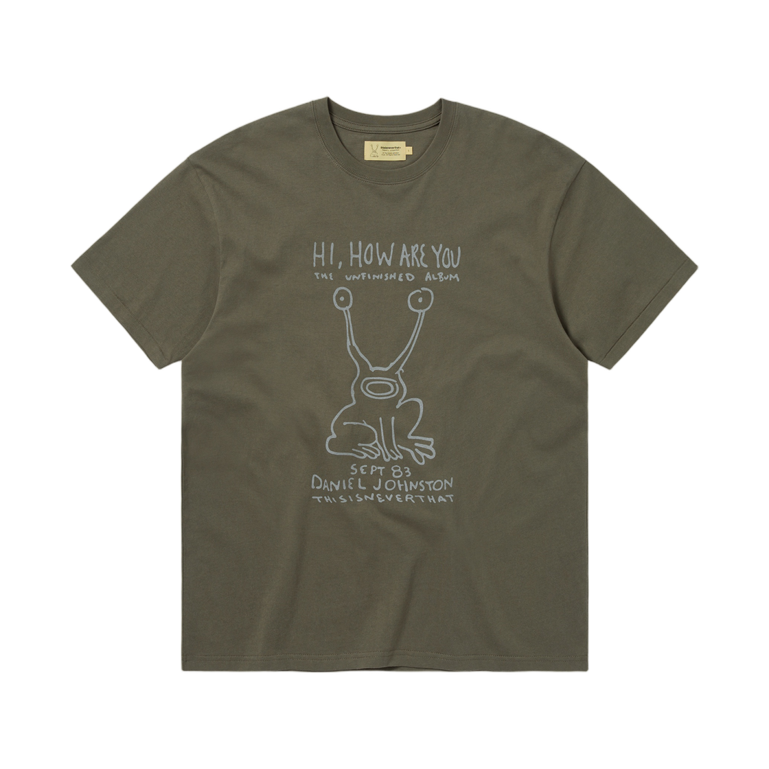 - thisisneverthat x Daniel Johnston Frog T-Shirt Olive