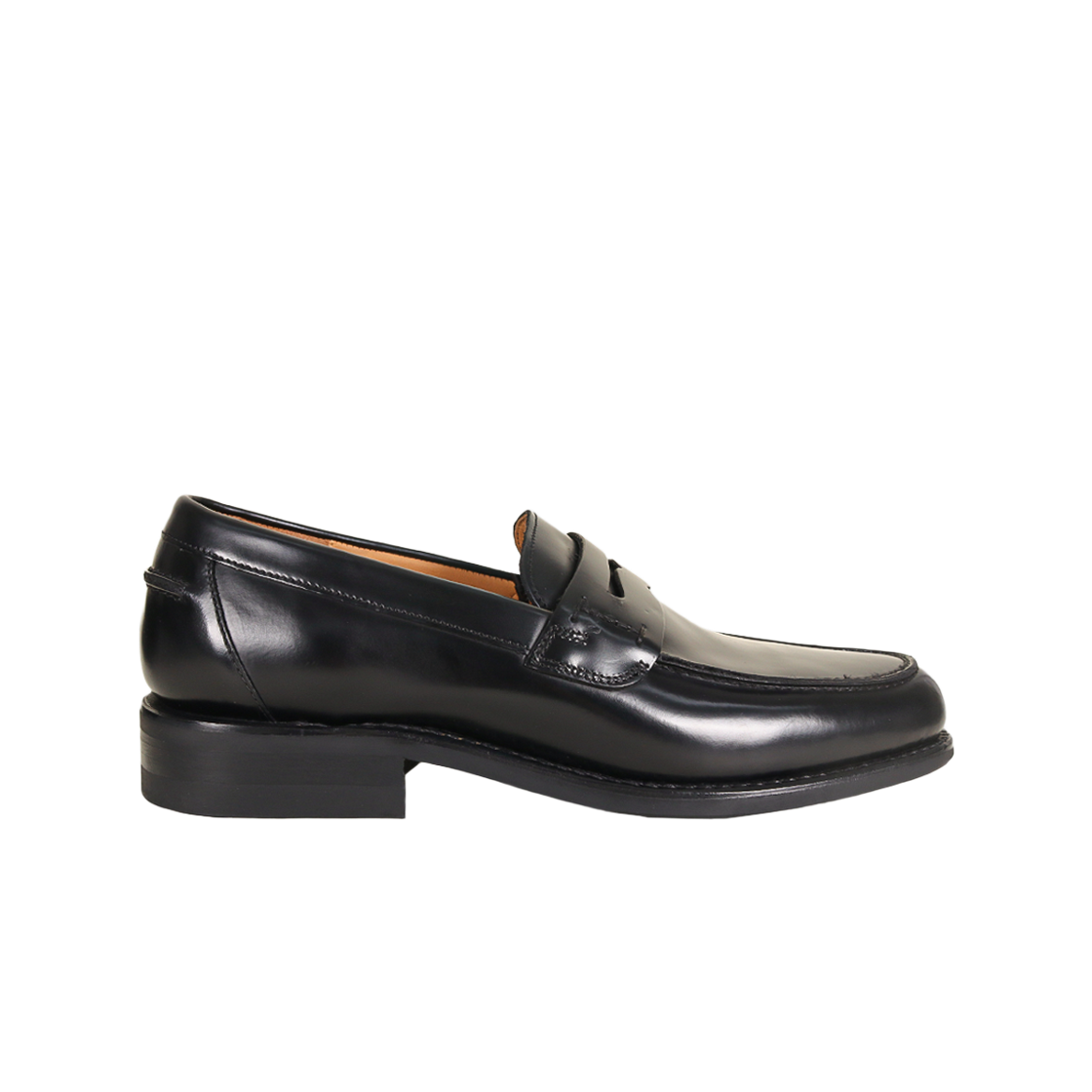 356BRF [15% 쿠폰] Loake Men's 356 Penny Loper Black