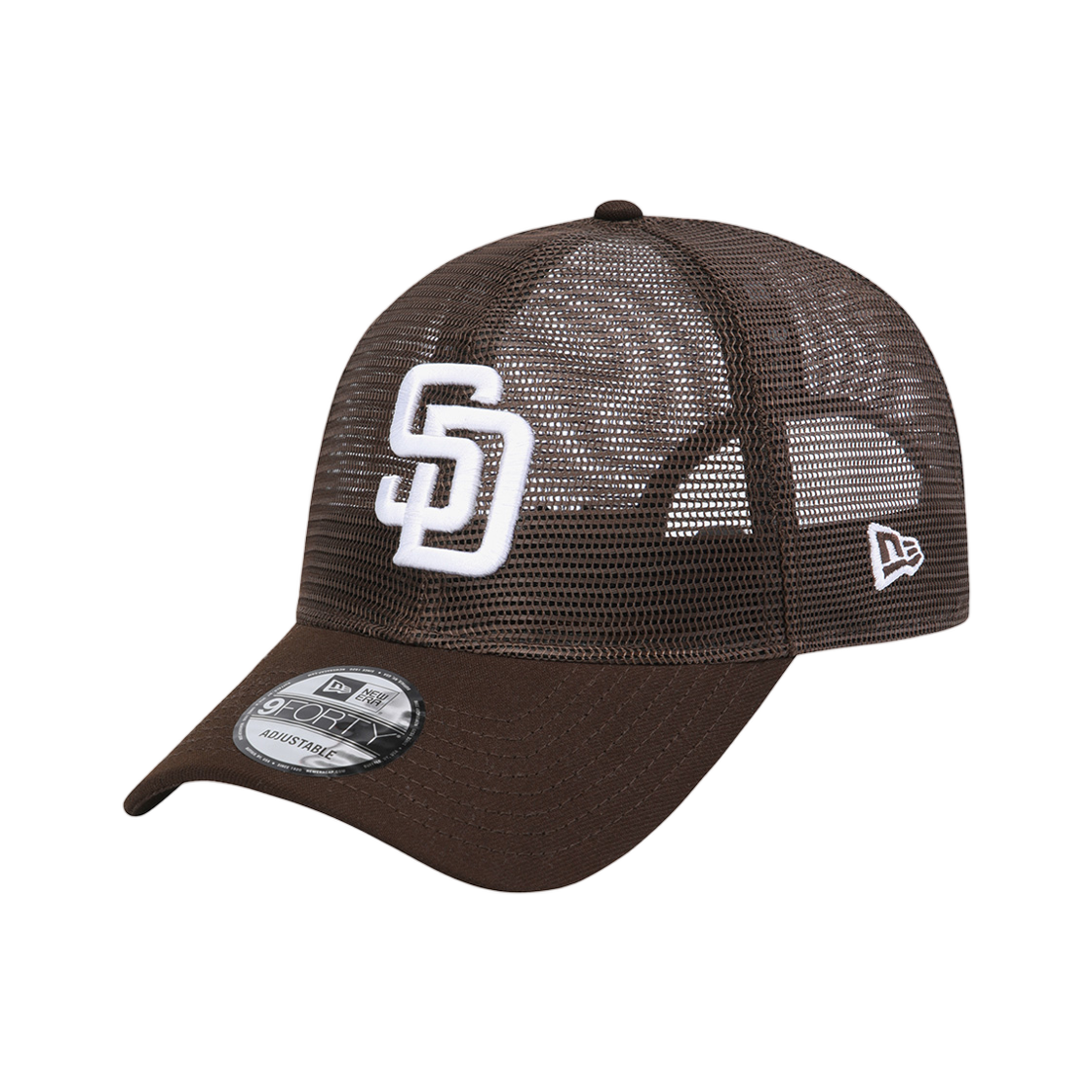 15206374 New Era MLB San Diego Padres Full Mesh Ball Cap Burnt Wood