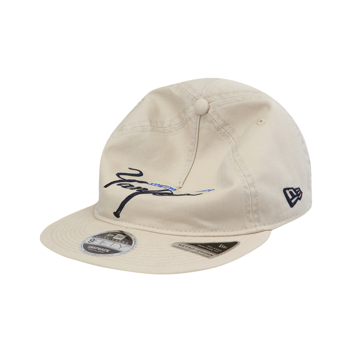 뉴에라 MLB 뉴욕 양키스 클럽 로고 레트로 크라운 A프레임 스트랩백 스톤(New Era MLB New York Yankees Club Logo Retro Crown A-Frame Strapback Stone) - 2