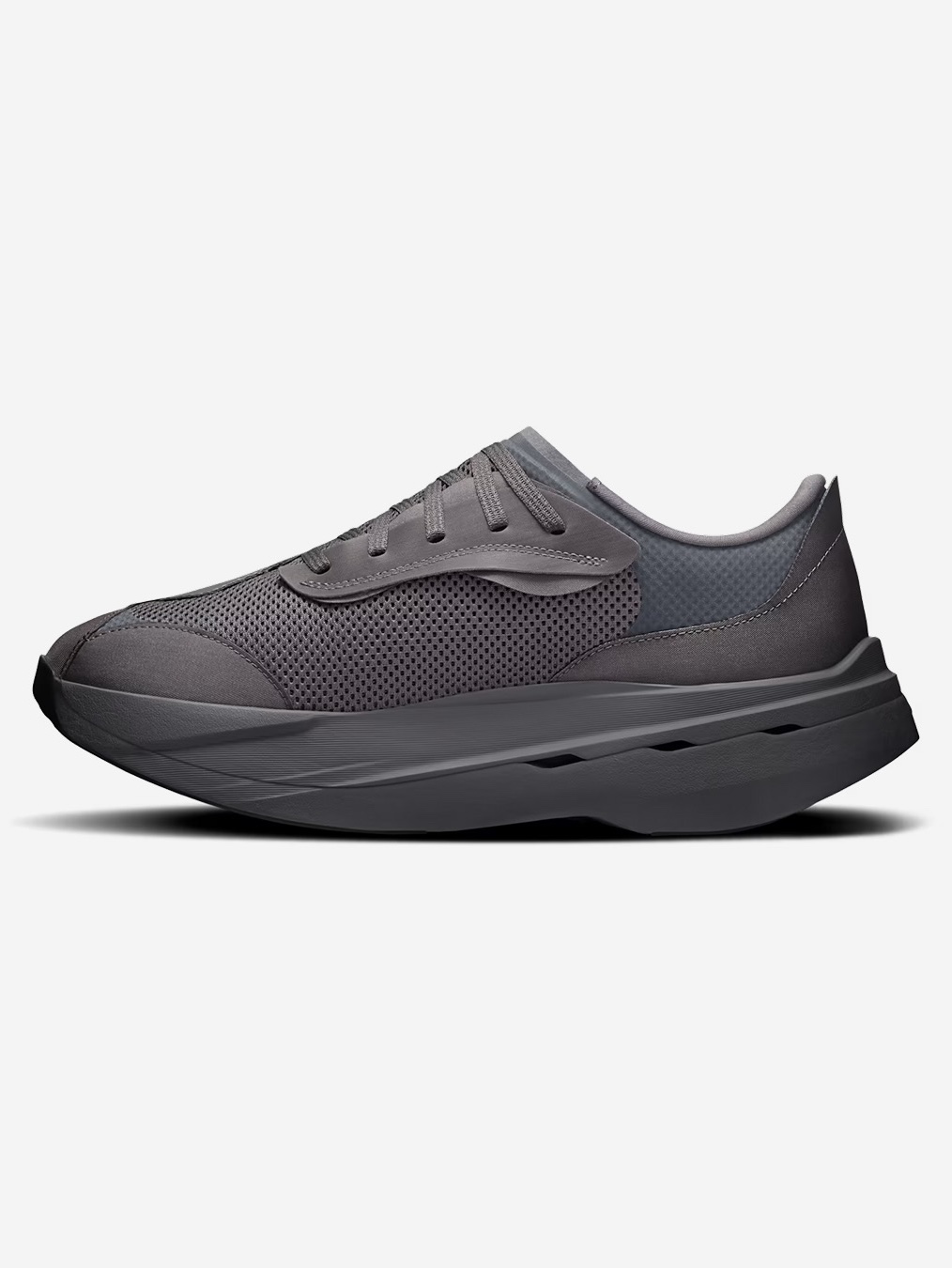 On Running x Post Archive Faction (Paf) Cloudboom Volt Ember Pebble, On Running x Post Archive Faction (Paf) Cloudboom Volt White Gale 착용 스타일 - 4